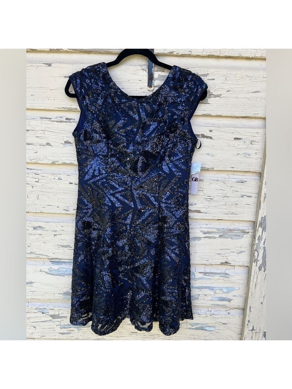 Gianni Bini All Sequins Cocktail Formal Party Prom Evening Mini Dress M NWT
